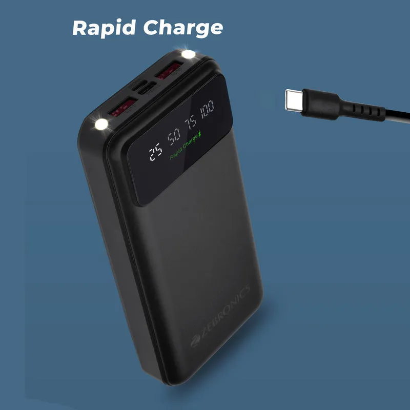 ZEBRONICS Power Bank 20000 mAh (MB20000R5 Pro) view 2